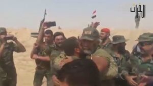 اثناء فك الحصار عن مدينة ديرالزور